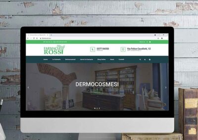 Sviluppo sito web, e-commerce e strategia di comunicazione per Farmacia Rossi